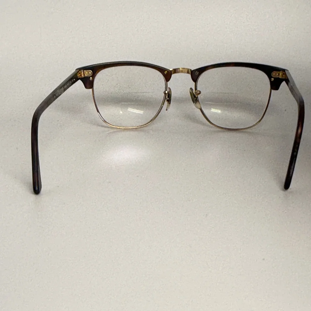 Ray-Ban RB 3016 Clubmaster W0366 Mock Tortoise Gold Sunglasses‎ 51-21 145 3N